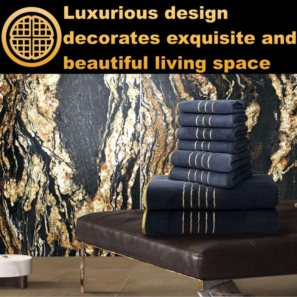 3PC,Coral Fleece Towel, Household Towel, Dry Hair Towel, Headscarf, Thick Towel, Absorbent, Soft, Bath Towel