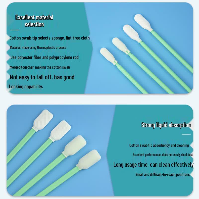 ZhuGu Dust-Free Sponge Head Cleaning Swabs
