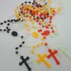 Rosary Necklace Jewelry Plastic Necklace Luminous Religious Cross