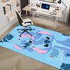 Коврик для офиса Stitch, тема Лило, 3D-печать, противоскользящий, можно стирать в машине, для гостиной