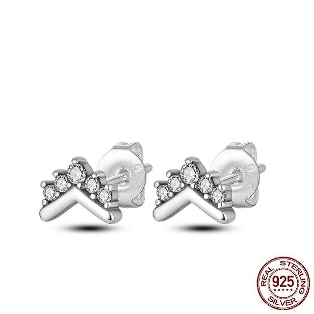 Новый дизайн, серьги-гвоздики со звездами и крыльями, серьги-кольца для женщин, подруги, жены, серебро 925, ювелирные изделия, подарок, серьги-капли