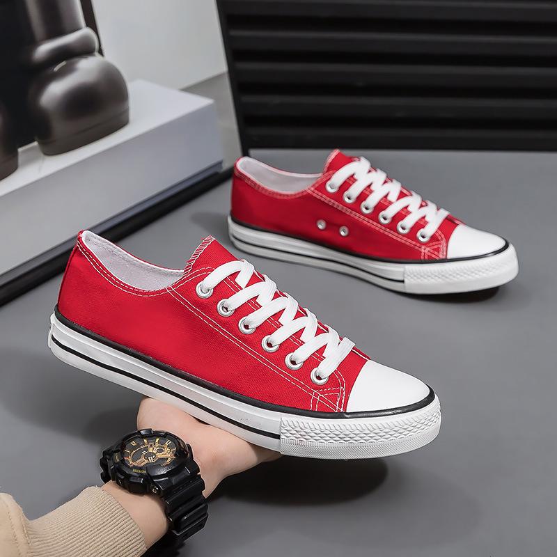 Холщовые туфли мужские повседневные парные мужские туфли низкие маленькие белые туфли классические вулканизированные туфли