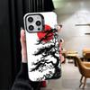 Японский минималистичный чехол для телефона с сосной для iPhone 15 16 17 Pro Max 17Air 16E 14 Plus 13 12 Mini, противоударная задняя крышка She