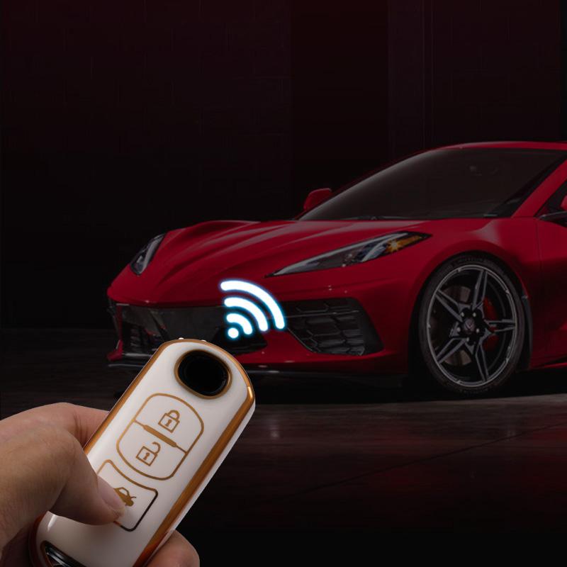 2/3/4 Buttons TPU Car Key Cover Key Case for Mazda 2 3 6 Axela Atenza CX-5 CX5 CX-3 CX-7 CX8 CX-9 2016 2017 2018 Auto Bag Keychain Accessories