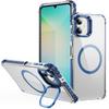 For Samsung Galaxy A05 4G Clear Phone Case with Lens Kickstand Cover Compatible with MagSafe
