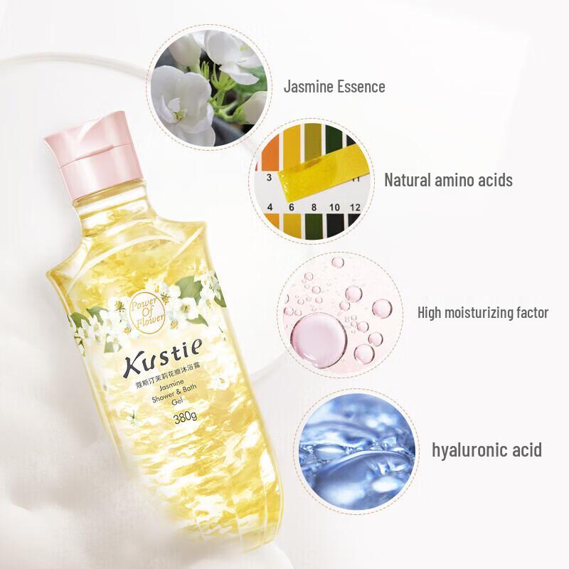 Kustie Jasmine Petal Shower Gel 380g