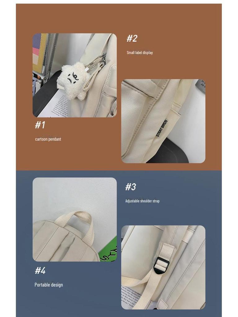 Корейский однотонный рюкзак для школьников младшей школы — универсальный и стильный для мальчиков и девочек