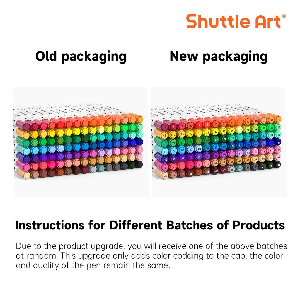 Кисть Shuttle Art Brush Watercolor 105 цветов, в комплект входит 1 маркер для рисования акварелью, двойная кисть с тонким кончиком, набор для быстрой печати, в комплект входит ручка, кисть,