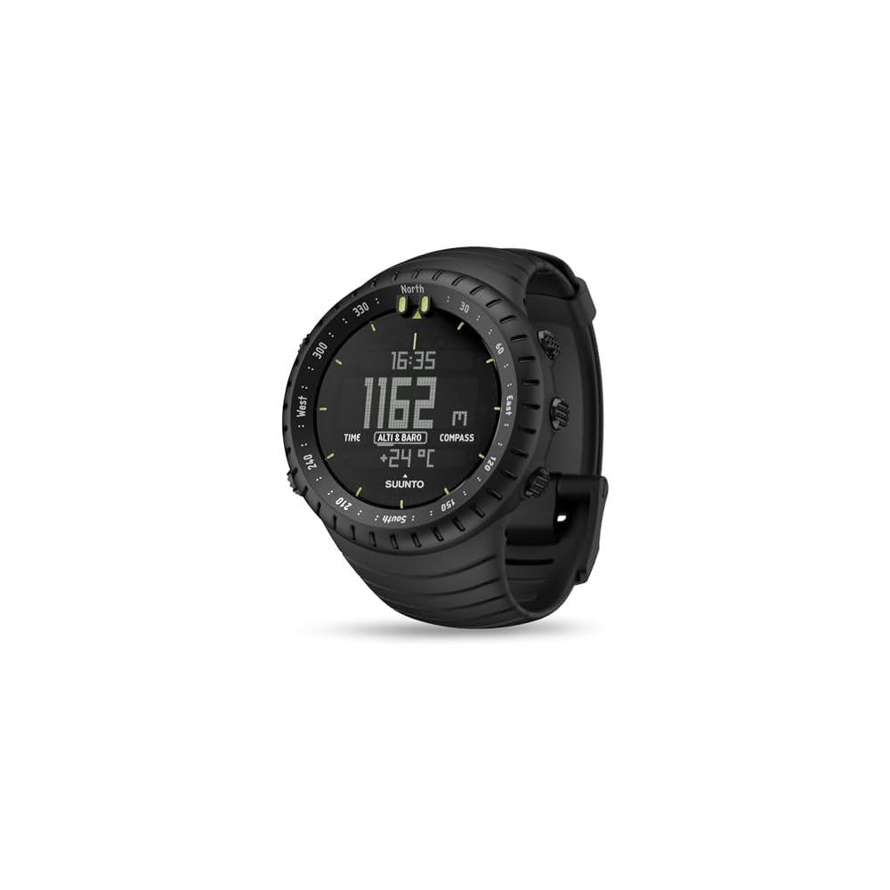 SUUNTO CORE All Black, Водонепроницаемость 3 АТМ, с компасом, альтиметром, барометром и датчиком глубины, [Официальный японский продукт с гарантией производителя