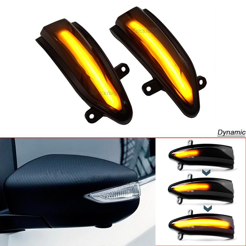 Dynamic LED Turn Signal Light Side Mirror Indicator Lamp For Nissan Altima Teana L33 B17 Sylphy Sentra Pulsar Tiida C13