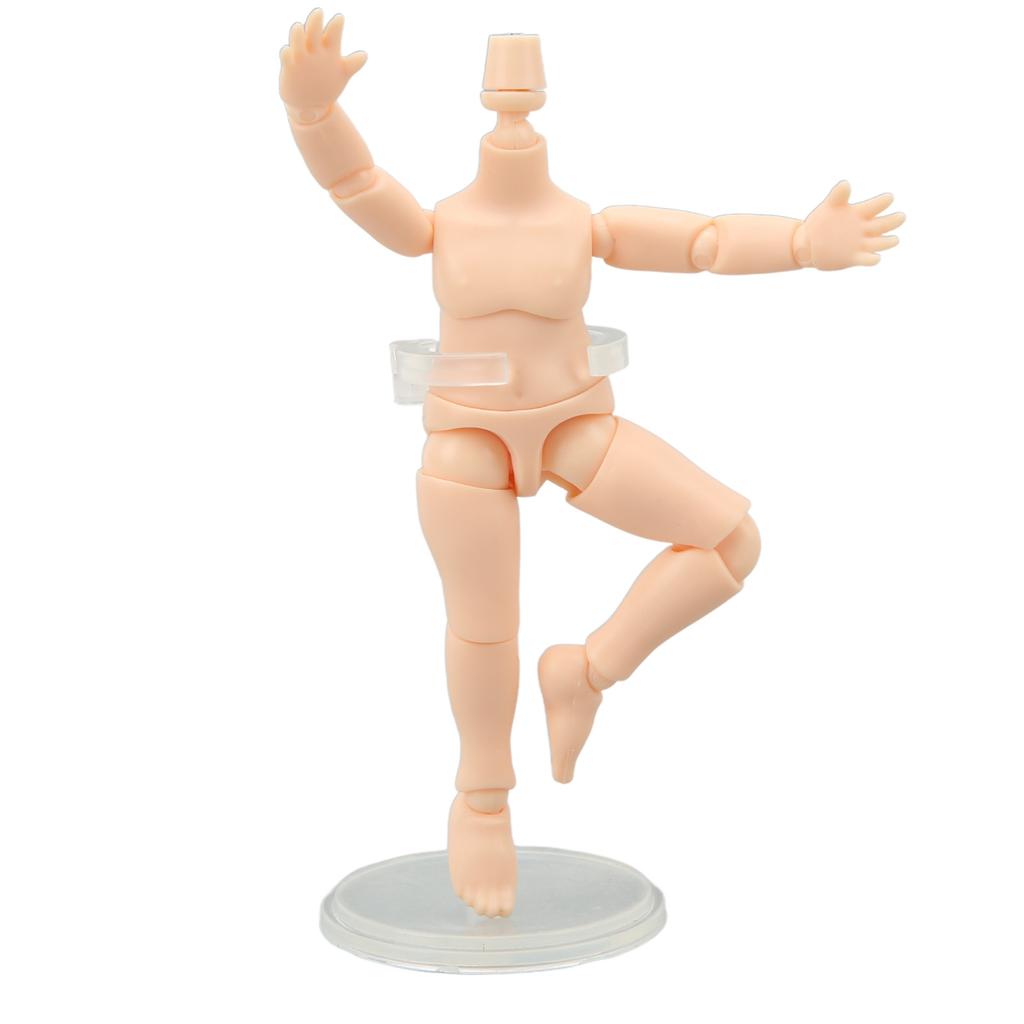 Doll Body 4.1 Inch High Flexible Joints Semi Finished Durable Plastic Cement Ball Joint Doll Body