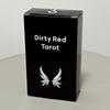 Dirty Red Tarot Deck 10.3*6cm 78 Pcs Tarot Cards Channel Energy Through Bold Strokes and Striking Contrasts