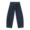 Men's Korean Style Simple Wide Leg Jeans with 3D Curved Blade Wash, Four-Season Casual Trendy Pants