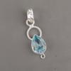 Sky Blue Topaz Gemstone Pendant, Handmade Gorgeous Jewelry, 925 Solid Sterling Silver Jewelry, Everyday Pendant For Wedding Gift