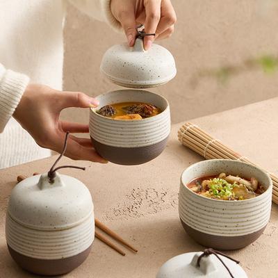 1 шт. горшок Crock Pot бытовой кувшин суп ласточкино гнездо маленький горшок для тушения старомодный керамический на одного человека водонепроницаемая чашка для тушения приготовление на пару яйца