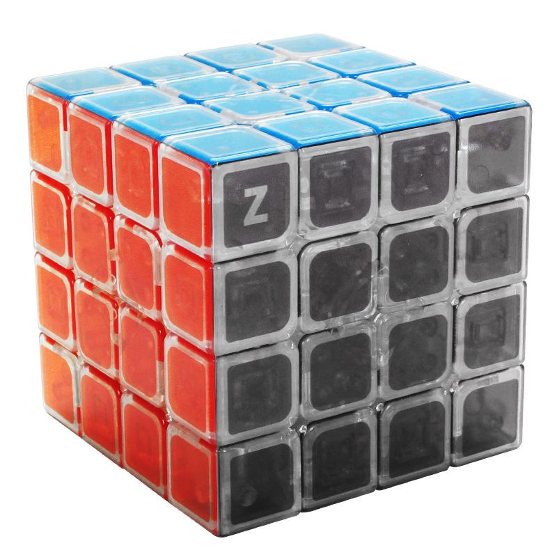 Zcube Прозрачный Пирамидальный Магический Кубик Развивающая Игрушка, от Второго до Пятого Порядка, Без Наклеек с УФ-печатью.