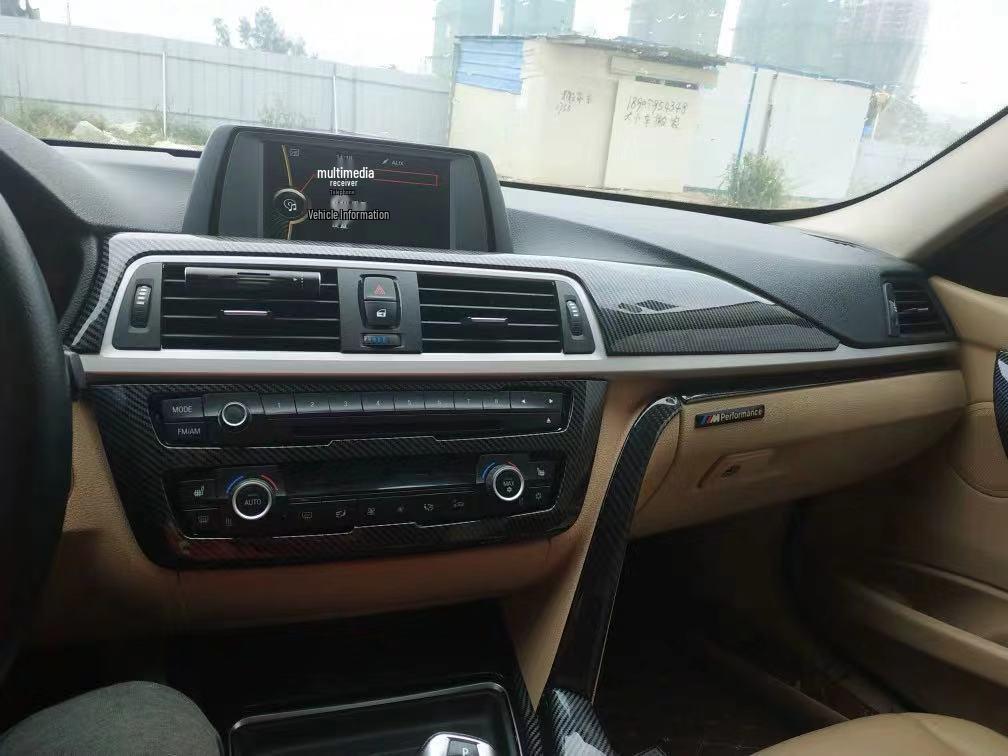 BMW 3 и 4 серии F30 GT Панель кондиционера центральной консоли Отделка из углеродного волокна