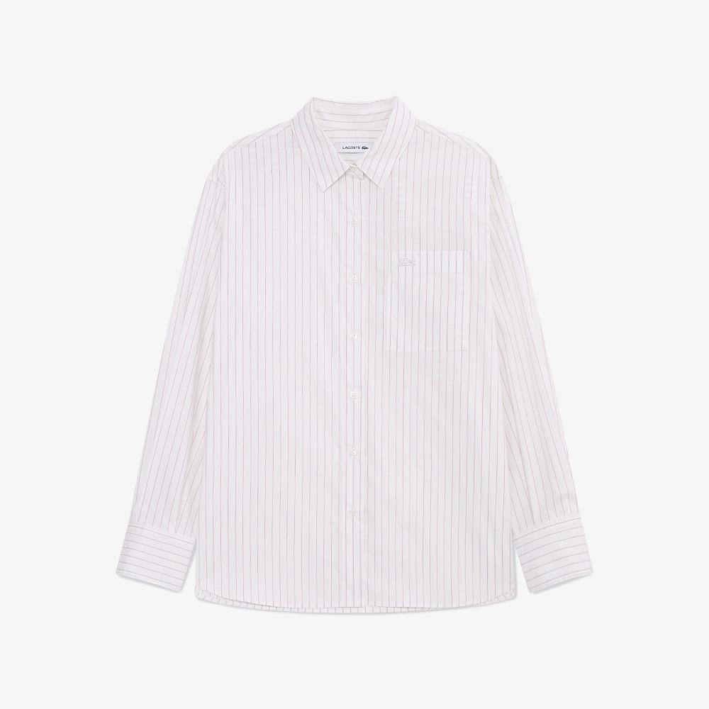 [Lacoste] Women's Striped Cotton Shirt CF292E-55N70V
