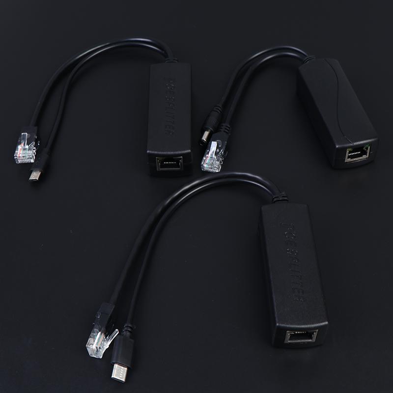 DC48V на 5V Micro USB PoE-разветвитель PoE-коннекторы Адаптер Кабель-разветвитель Модуль питания IP-камеры Ethernet 100 Мбит/с