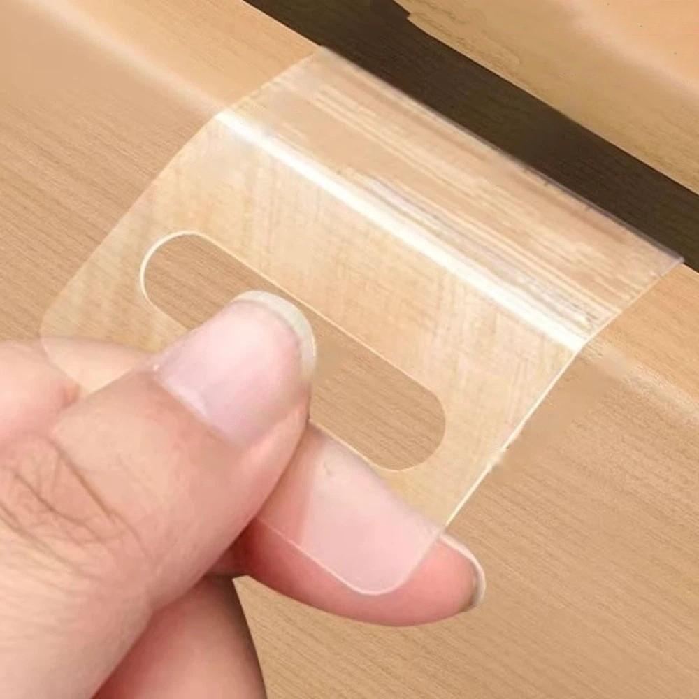 100PCS PET Plastic Adhesive Hang Tabs Self-Adhesive Retail Packaging Hook Home Organization