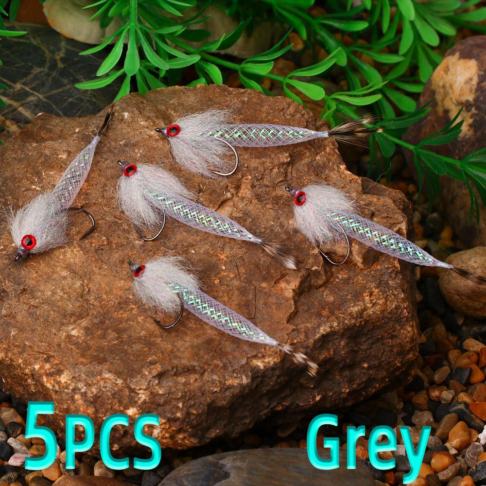 5 шт./кор. быстро тонущий Mylor Flash Tube Streamer Fly легкий большой объем 5 цветов в наличии форель окунь щука рыболовная приманка приманка