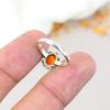 Кольцо из красного сердолика, серебро 925 пробы, натуральный драгоценный камень, украшения ручной работы для женщин