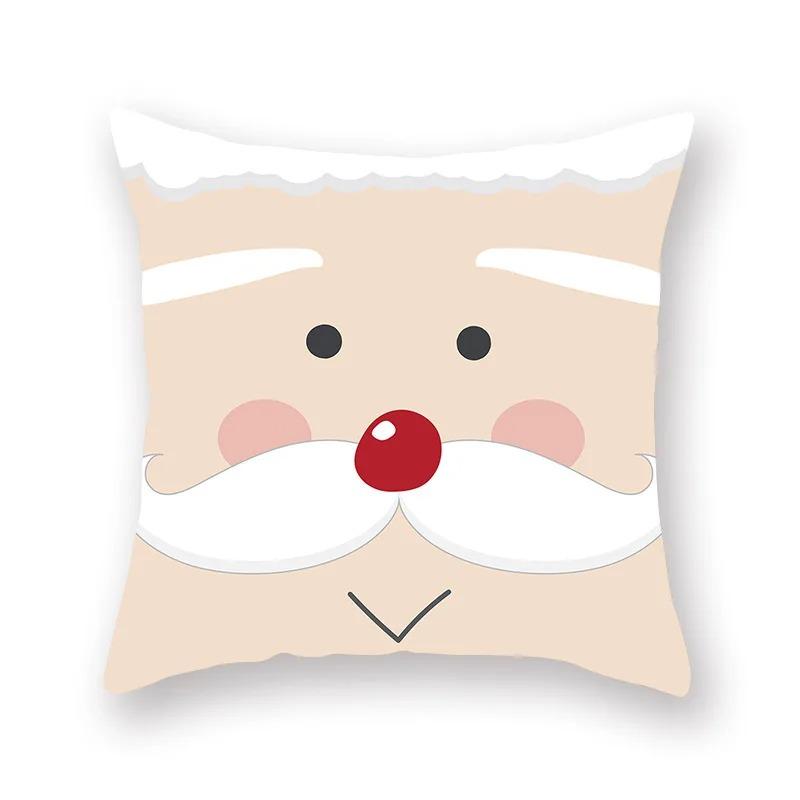 Christmas Themed Pillowcases Car Accessories Office Santa Claus Living Room Sofa Home Pillowcases