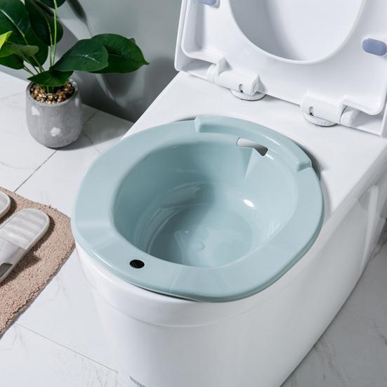 Bathroom Bidet with Hanging Hole Heat-resistant Wide Edge Private Party Soaking Toilet Size Hemorrhoids