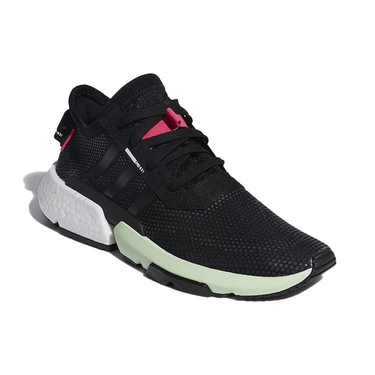 adidas ПОДРОБНЕЕ. S3.1 'Моргание' (унисекс) Беговые кроссовки Core Black / Core Black-Glow Green EE7027
