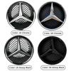 VFOMP1 2025 Hot 3D Car Grill Emblem Star Badge Front Grill Logo For Mercedes Benz W204 W205 W213 X253 A B C E S CLA GLB GLC GLE GLS Acc