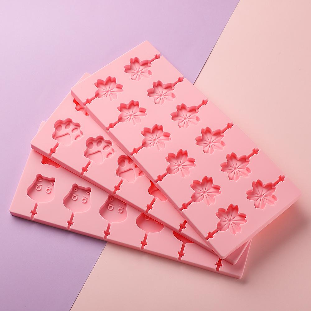 Biscuit Animals Shapes Mold Cake Baking Jelly and Candy Silicone Lollipop Molds Flower Shapes Mould