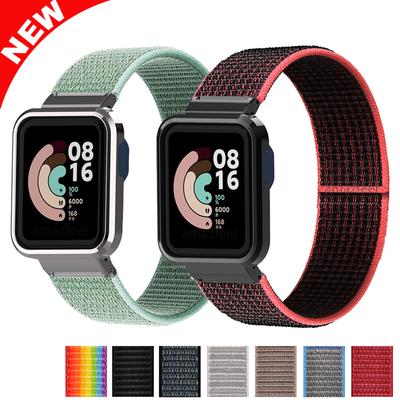 Нейлоновые браслеты для Xiaomi Mi Watch Lite, чехол-ремешок, металлический протектор для Redmi Watch 2 Lite/Mi Watch Lite, бампер Correa Band