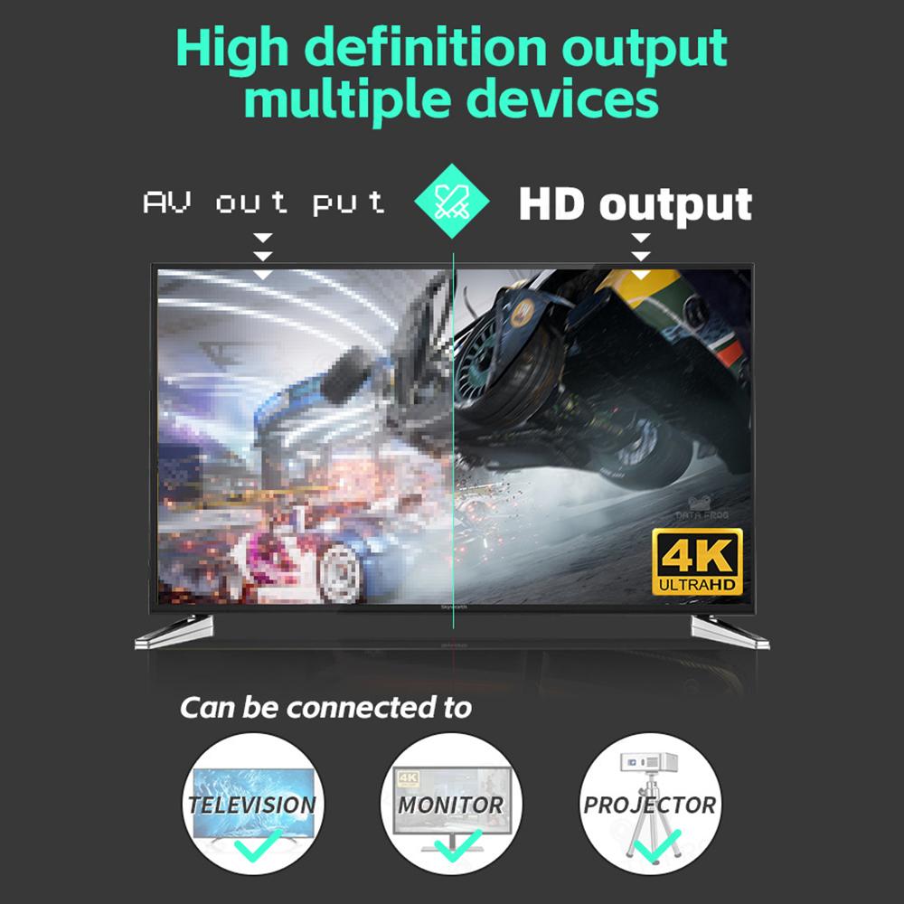 DATA FROG Y2 FIT Встроенный 1086 игр HD TV Видео Игровая приставка Двойной беспроводной геймпад