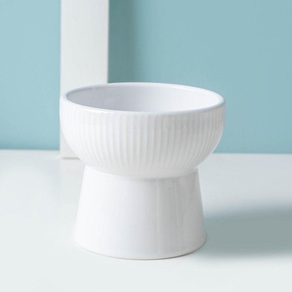 Творческая миска для домашних животных с высокой ножкой, керамическая поилка для домашних животных, кормушка для собак, защита шеи