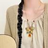Traditional Tassels Necklace Butterfly Pendant Embroidered Pendant Necklace  Ethnic Fashion
