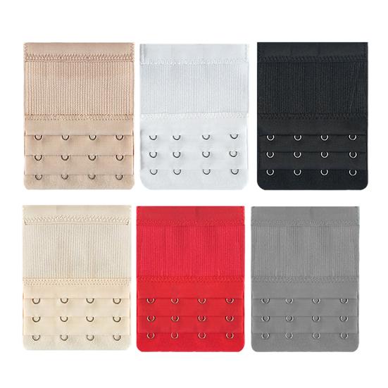 Women's Bra Extender 2 Hook/3 Hook/4 Hook/5 Hook Soft Stretchy Bra Strap Extender Elastic Extension Strap