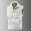 Casual Vest Men'S Loose Vest Outdoor Zipper MultiPocket Jacket Spring And Autumn Vest Large Size Sports
