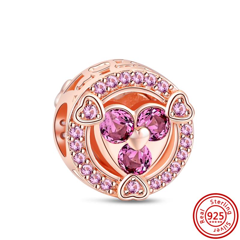 Новое дерево, золотое сердце, сова, розовая бабочка, голубая звезда, глаз, счастливая семья, DIY, круглая бусина, подходит для оригинального браслета, ювелирные изделия