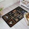 Ethereal Cat Portraits Pattern Rug Floor Mat for Living Room or Bedroom Soft and Comfortable Carpet a Gift for Birthday and Holiday.
