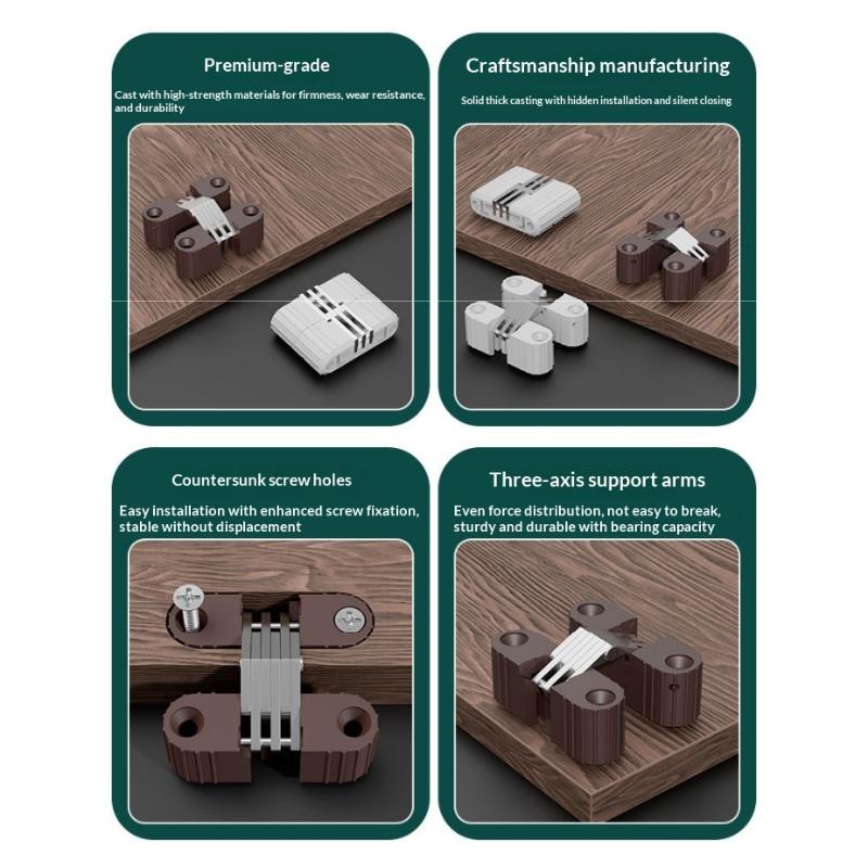 Крестовые скрытые петли Пластик Железо Складная дверь Стол и стул Крестовая петля Пластиковая скрытая петля Мебельная фурнитура Аксессуары