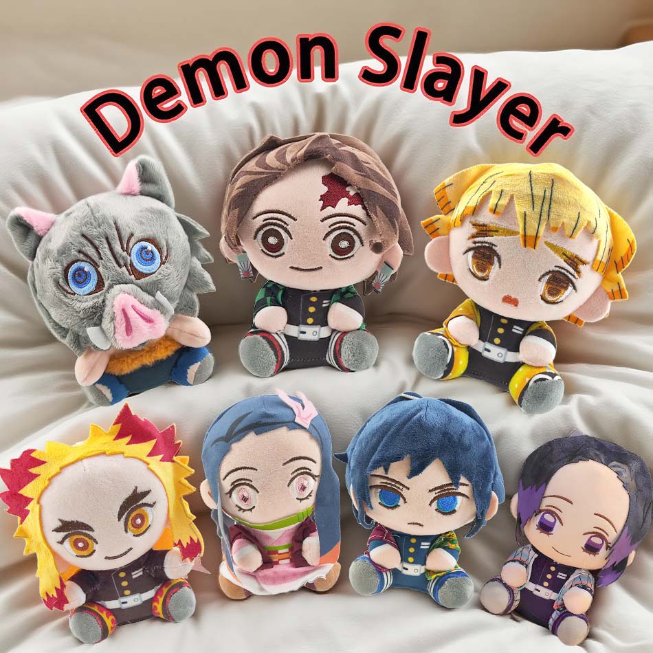 Плюшевые игрушки Клинок, рассекающий демонов Аниме Камадо Танджиро Хашибира Иноске Томиока Гию Ренгоку Кёджуро Кочо Шинобу Агацума Дзэницу