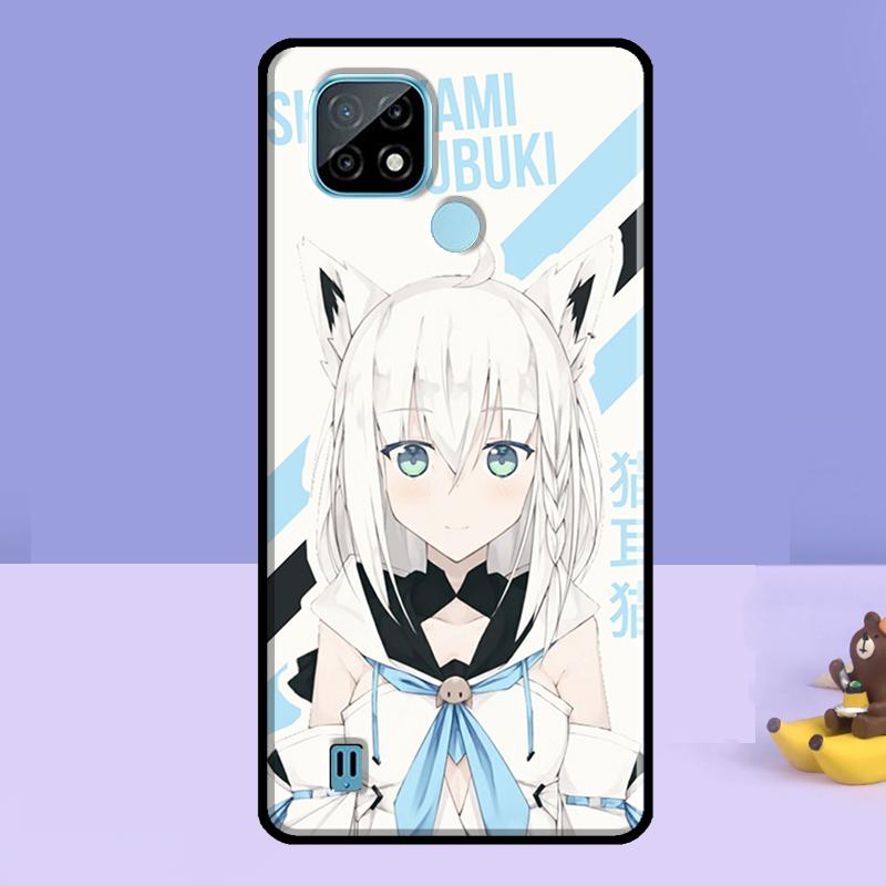 Shirakami Fubuki Hololive Case For Realme C75 C67 C61 C55 C53 C51 C35 C21Y C25S GT 7 Pro 6 6T 10 11 12 13 14 Pro Plus
