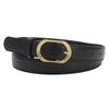 Womens Simple Spring Belt With Alloy Buckle For Everyday Jeans Skirts And