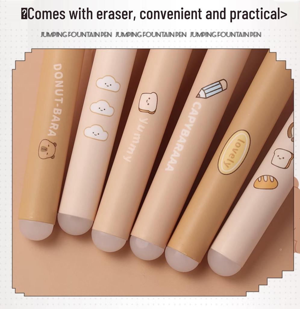 Стираемая термочувствительная перьевая ручка для каллиграфии третьего класса - Заправляемая, безопасная для детей и идеально подходящая для начинающих.