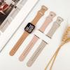 Тонкий ремешок для Apple Watch Band 44 мм, 42 мм, 45 мм, 40 мм, 41 мм, 49 мм, силиконовый браслет с гравировкой Correa Series 8, 7, 6, 9, 5, 4, 3 SE Ultra 2