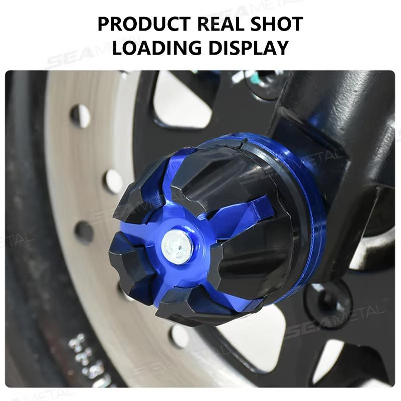2Pcs CNC Aluminum Front Suspension Protection Cup Frame Slider Anti-Fall For Motorcycle Scooter E-Bike Motocross Modification