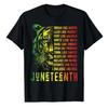 Juneteenth Shirt Dream Like Leaders Black History Unisex T-Shirt African American Melanin Black Pride Apparel Novelty Tee Gift
