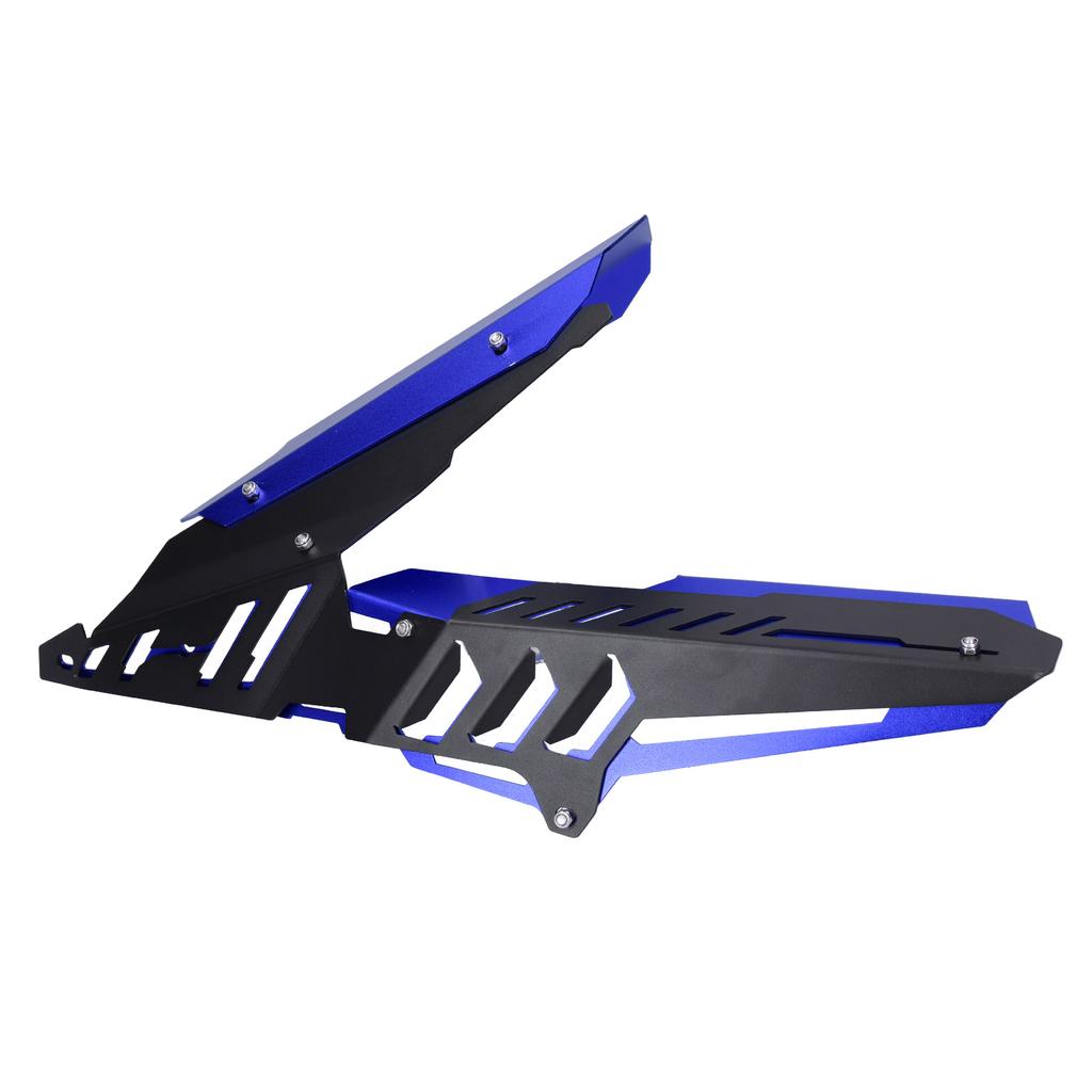 Крышка защиты цепи заднего крыла из алюминиевого сплава с ЧПУ, подходит для Yamaha YZFR25YZFR3MT25MT03(синий )