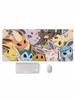 Kawaii Eeveelutions Desk Pad All Eevee Forms Anime Style Gaming Mouse Mat