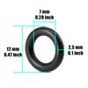 30PCS 7.7X2.3 Solenoid O-Ring 91301PC9003 for Honda ACCORD 1983-2019 CIVIC Element Pilot Acura Ridgeline TSX TLX CRX MDX NSX ZDX